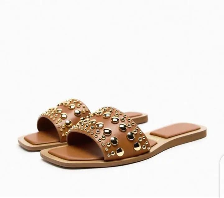 Z A R A Metal Rivets Flat Code-001