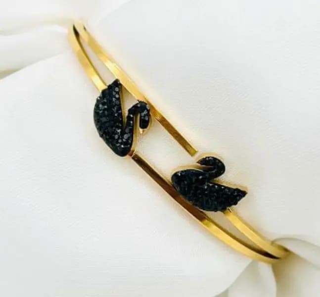 Branded bangle stainless Steel matirel wit valvat pouch