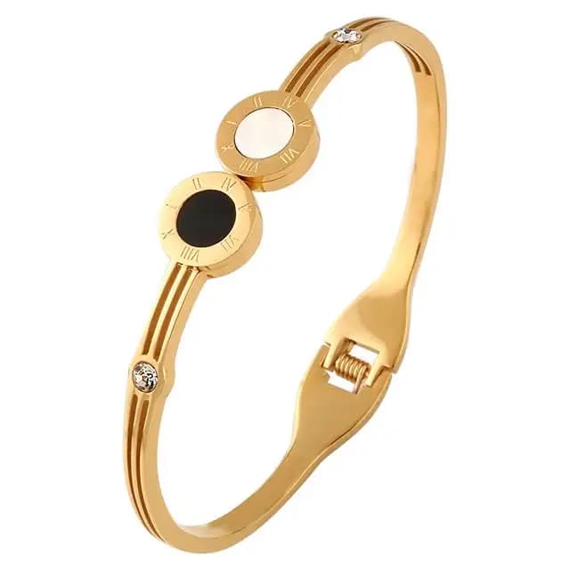 Branded bangle stainless Steel matirel wit valvat pouch