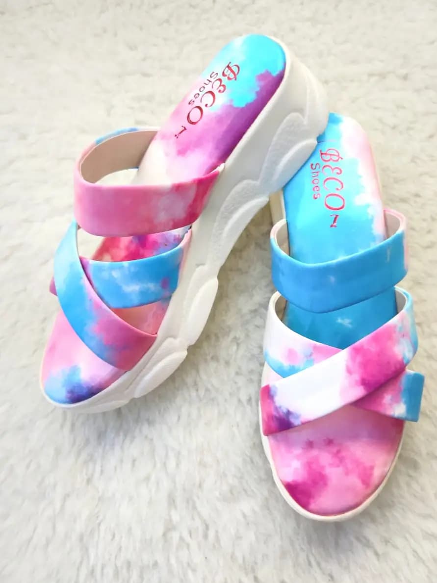 Colorful Wedge Sandals
