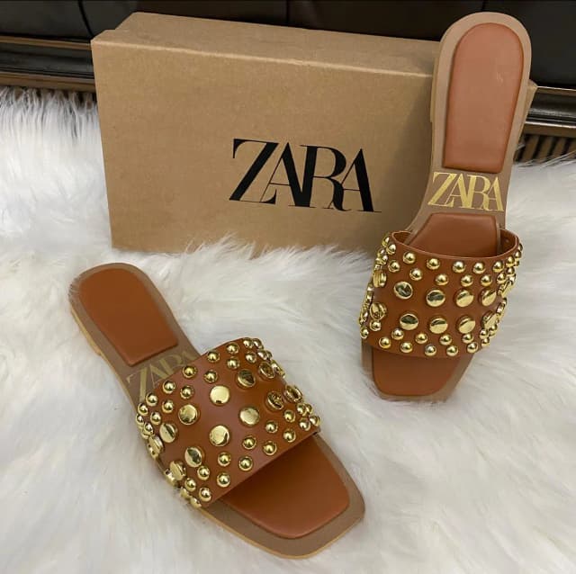 Z A R A Metal Rivets Flat Code-001