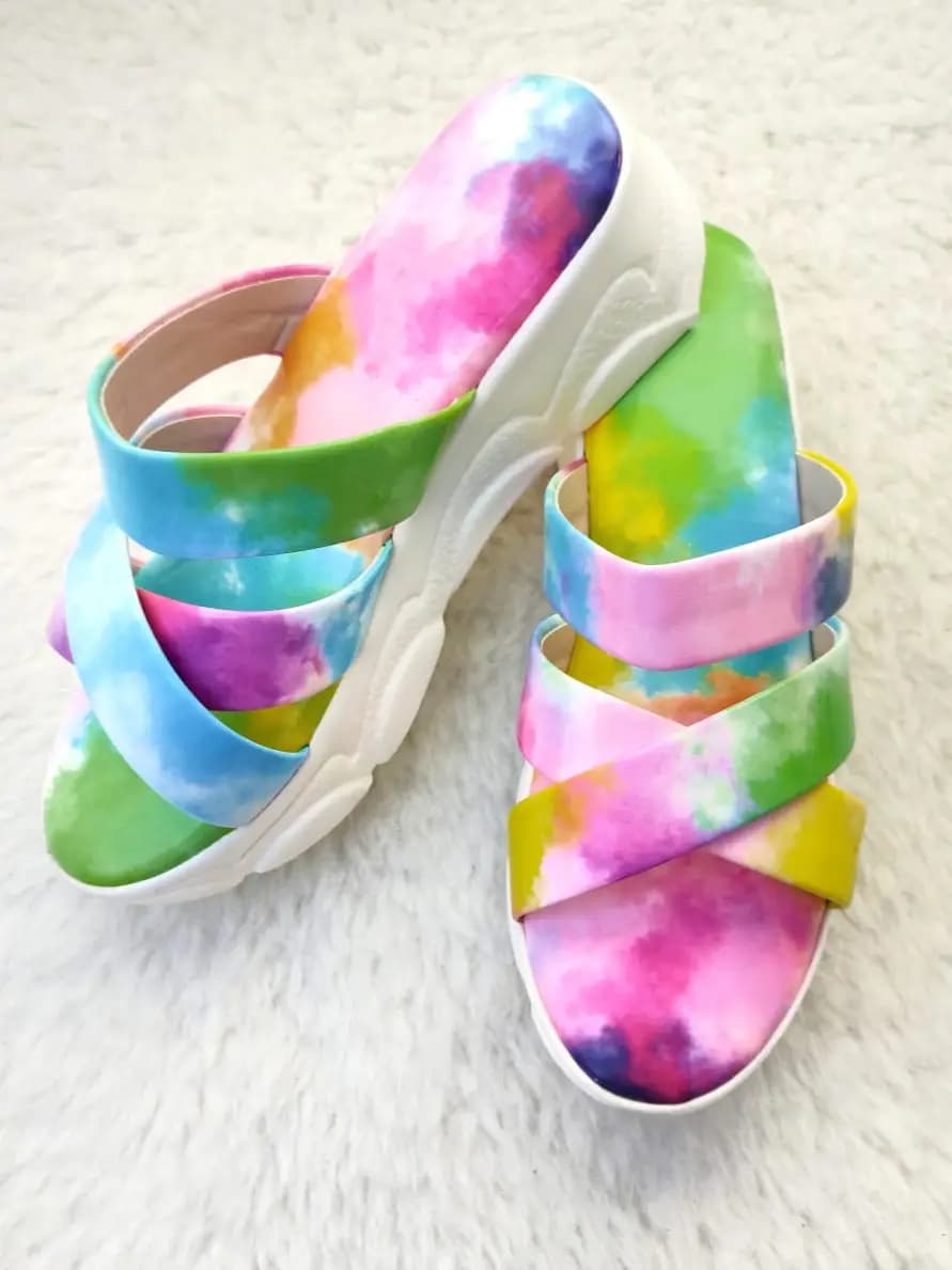 Colorful Wedge Sandals