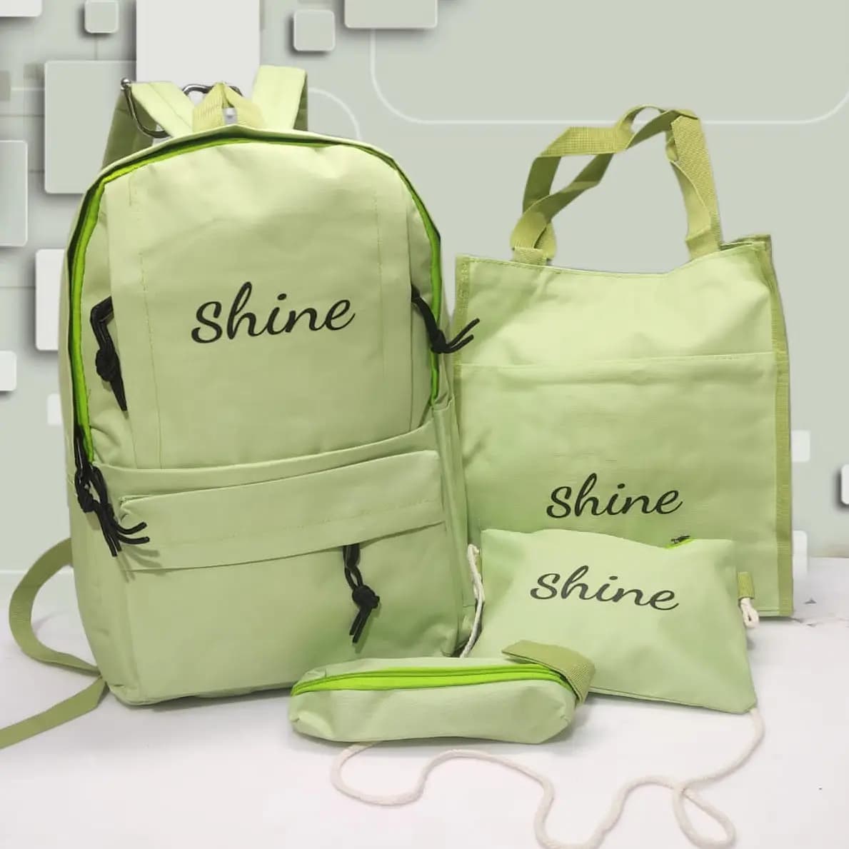 4 Pcs  High Quality Imported Bag pack Set   Code-004