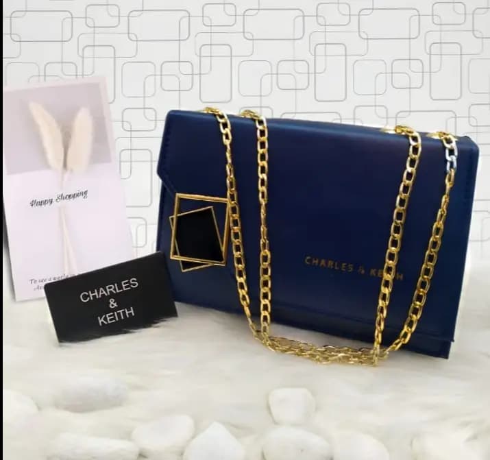  Charles & Keith AAA Quality Cross Body Bag Daimond Lock   Code-012