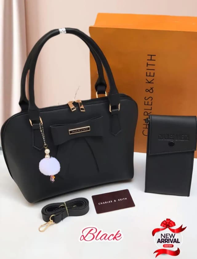  Charles & Keith   Bow 2 Pcs Bag Set for Girls 