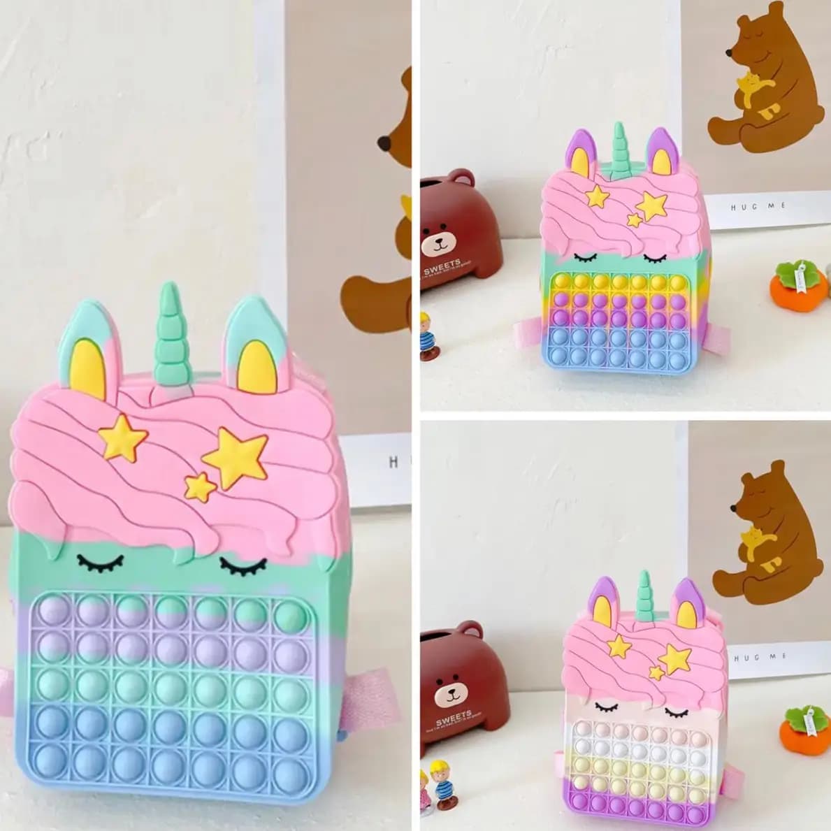  New Unicorn  Popit Backpack 