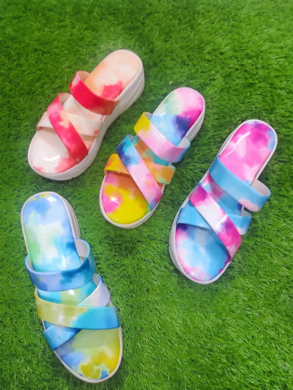 Colorful Wedge Sandals