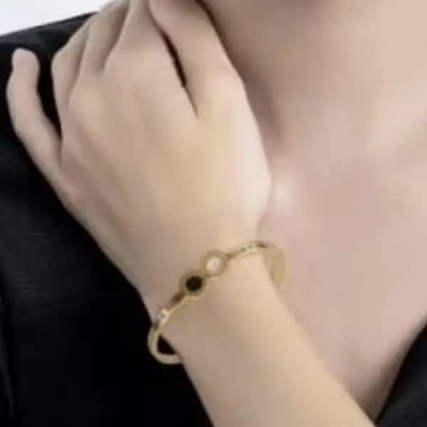 Branded bangle stainless Steel matirel wit valvat pouch