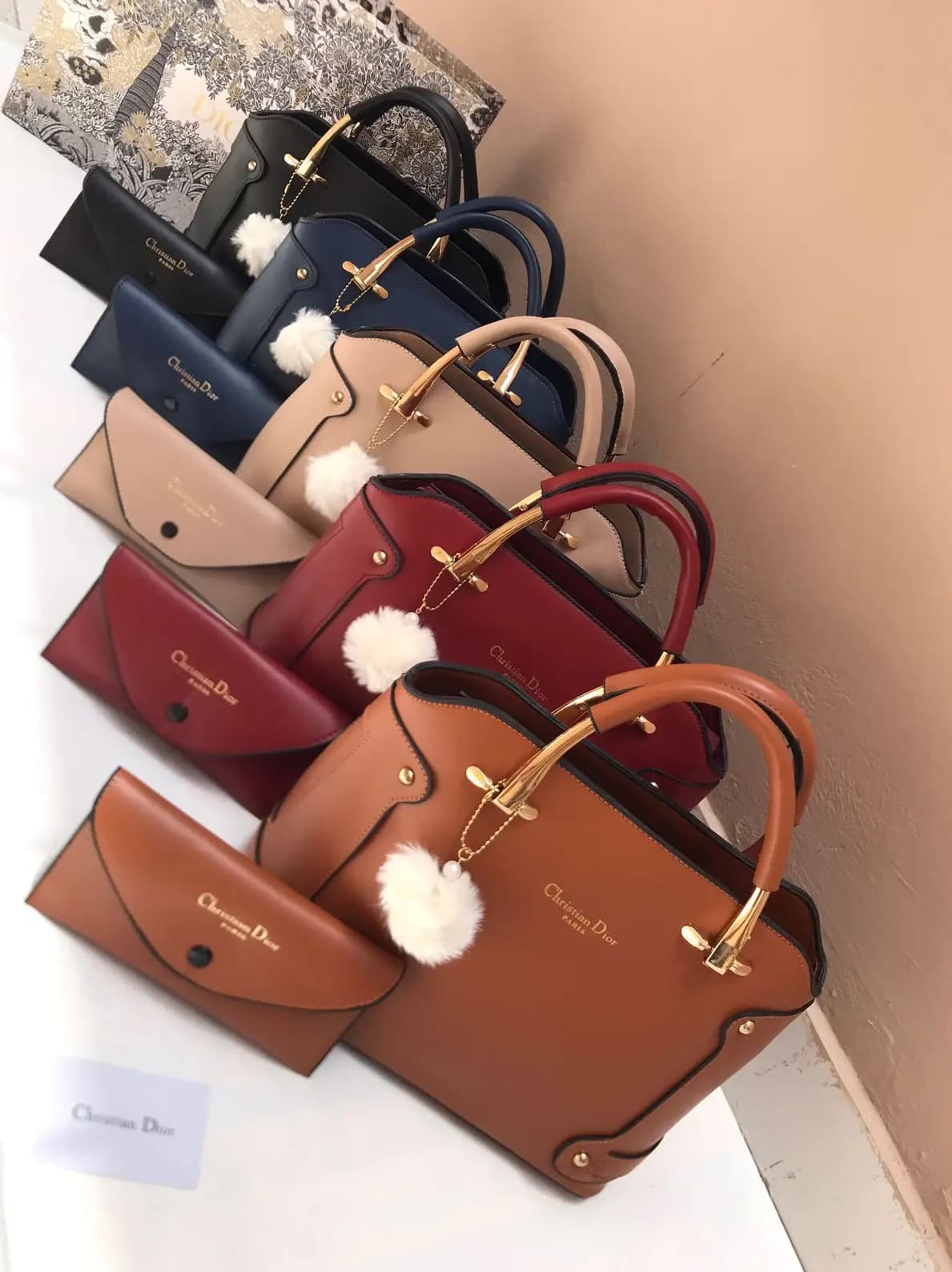 Christian Dior AAA Quality 2 Pcs Bag Hand Bag 